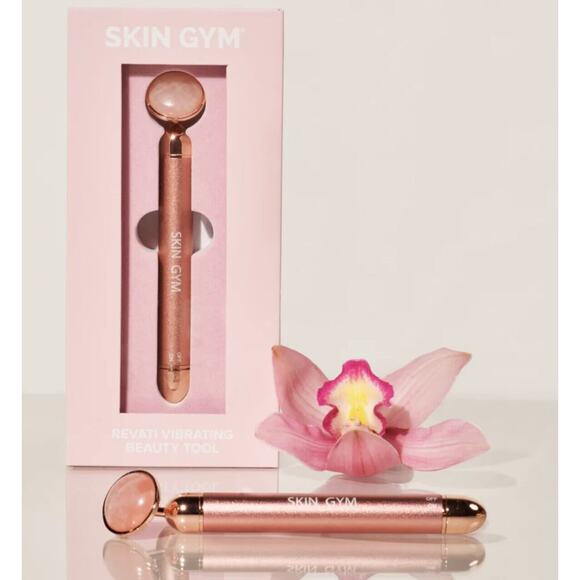 Skin Gym Rose Quartz Revati Vibrating Beauty Tool Curateur Spring Rachel Zoe - Picture 2 of 5